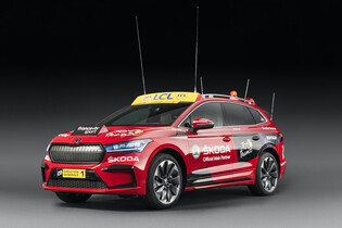 Škoda Enyaq iV je dnes ředitelským vozem Tour de France