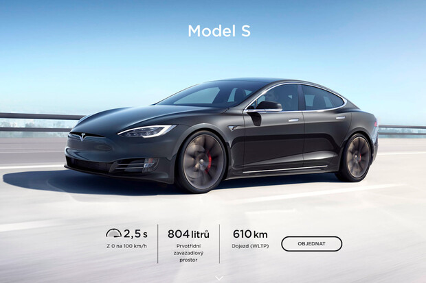 Tesla zlevnila Model S, v Česku byl pokles ceny ještě výraznější