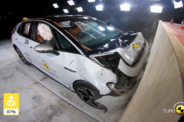 Elektromobil Volkswagen ID.3 bourá do zdi. Jak dopadly crash-testy? 