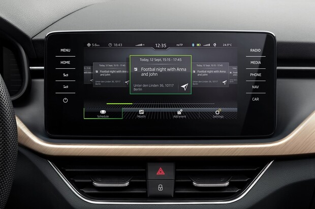 Škoda spouští aplikaci Kalendář pro modely Scala a Kamiq