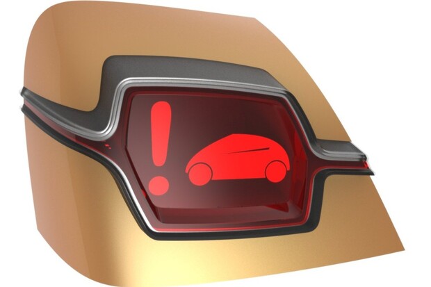 Zadní světla budou informovat o tom, co se děje před vozem