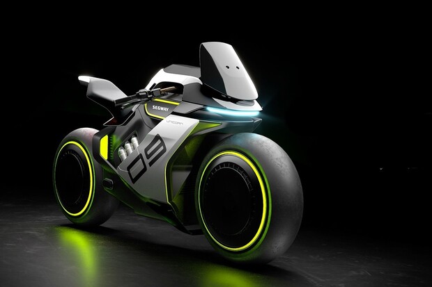 Segway představuje futuristický hybridní elektrický motocykl Apex H2