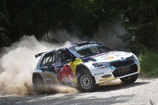 Premiéra elektrické Fabie RE-X1 na rallye skončila bronzem