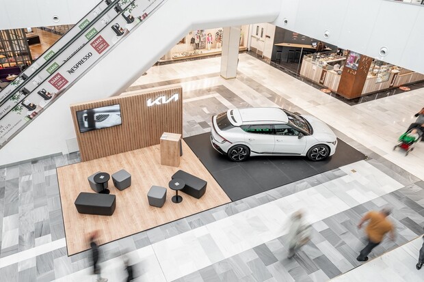 Elektromobil Kia EV6 si lze nově prohlédnout v největším českém nákupním centru