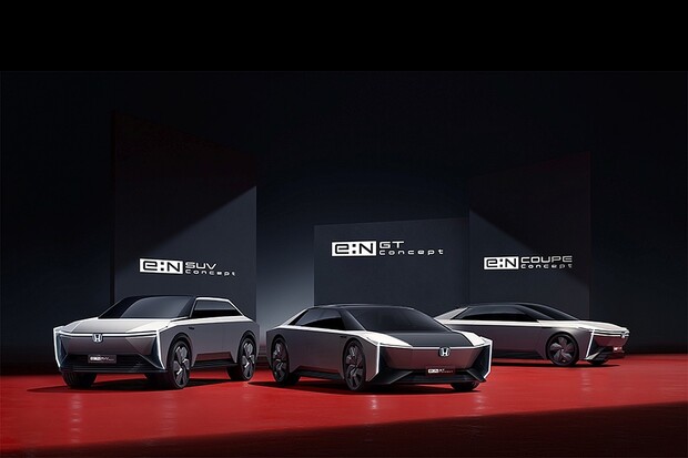 Honda představila v Číně tři ostře řezané elektrické koncepty