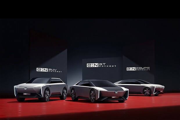 Honda představila v Číně tři ostře řezané elektrické koncepty