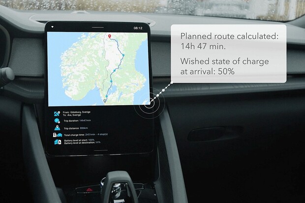 Na kilowatthodinu přesně. WirelessCar uvádí dosud nejkomplexnější plánovač cest