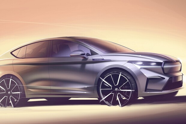 Designové skici poodhalují nádhernou Škodu Enyaq Coupé iV