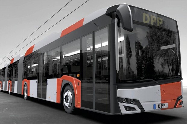 Z Letiště Praha budou jezdit velkokapacitní vozidla Škoda-Solaris dlouhá 24 metrů