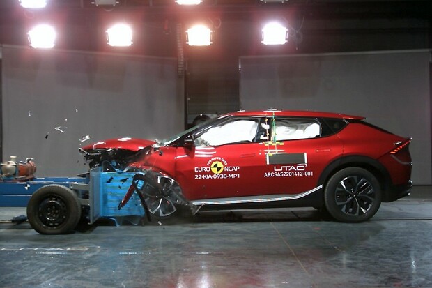 Kia EV6 prošla crash testem, tentokrát oficiálně a u Euro NCAP