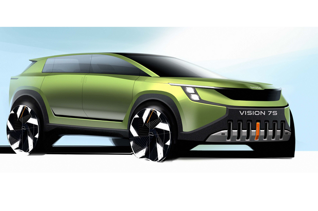 Škoda Auto odhaluje první skici exteriéru studie Vision 7S