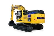 Komatsu chystá střední elektrický bagr. Vydrží pracovat celou směnu