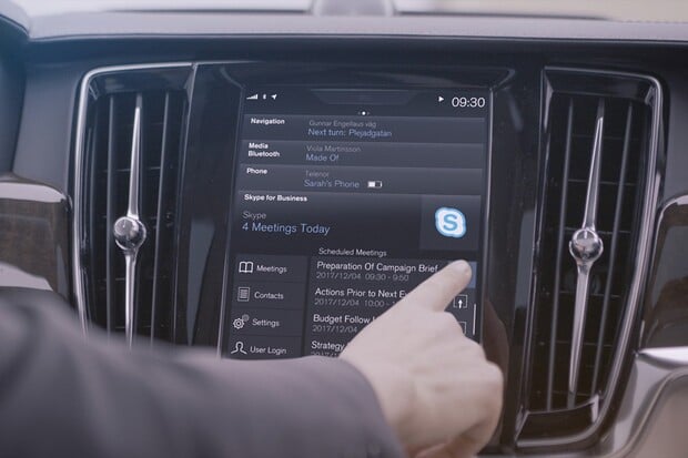 Skype míří i do aut. Volvo uzavřelo partnerství s Microsoftem
