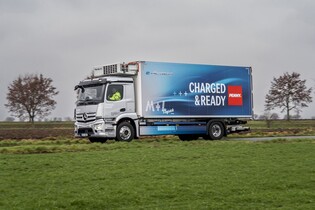 Penny  testuje pro zásobování svých prodejen elektrický Mercedes eActros