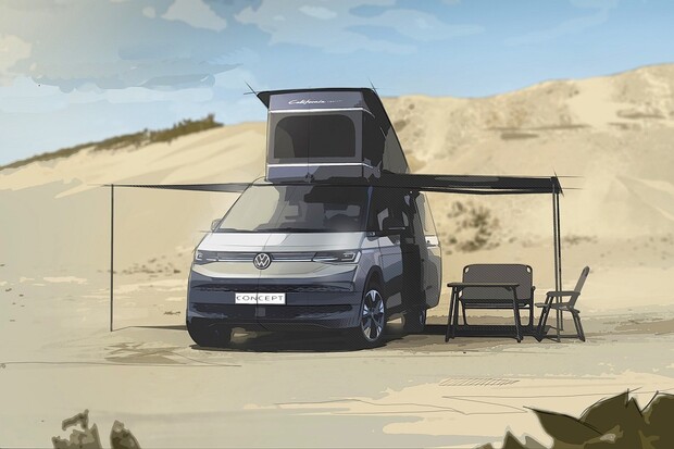 Volkswagen California konečně na baterky? Zatím jen napůl