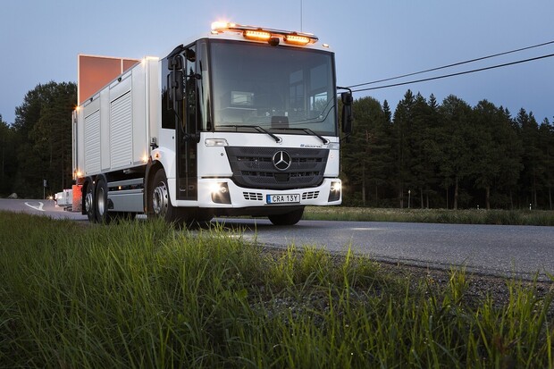 Plně elektrické nákladní vozidlo pomáhá zvyšovat bezpečnost silnic ve Stockholmu