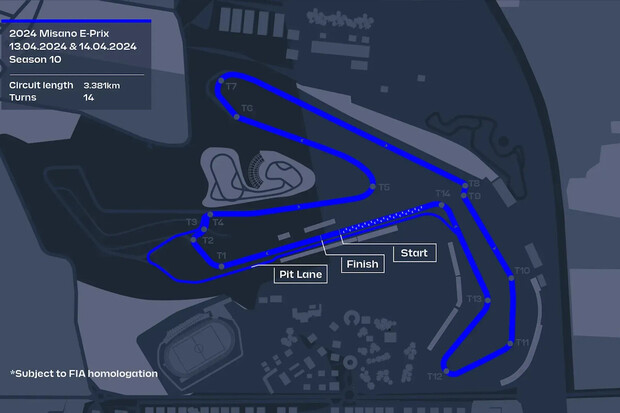 Finální uspořádání okruhu pro Misano ePrix zveřejněno