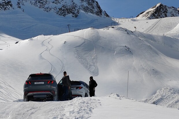 S pneumatikami Hankook iON na ledovci. Rozdíl, který je poznat