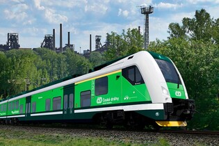 První bateriový vlak Českých drah vyrazil na koleje