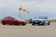 Test Drag race: Tesla Model 3 Performance vs. Hyundai Ioniq 5 N – Kdo zvládne čtvrt míle rychleji?