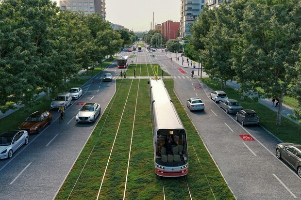 Počernická se změní v elektrický bulvár. Nová trať bude tichá a zelená