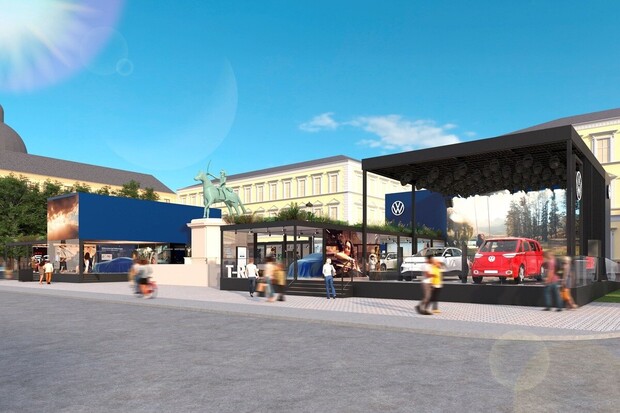 Od Currywurstu po elektromobily. Volkswagen otevírá Open Space v centru Mnichova