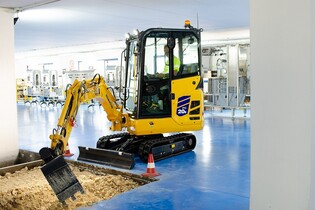 Komatsu rozšiřuje řadu elektrických produktů o nový minibagr PC20E-6