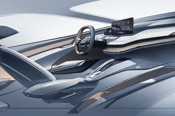 Interiér konceptu Škoda Vision iV