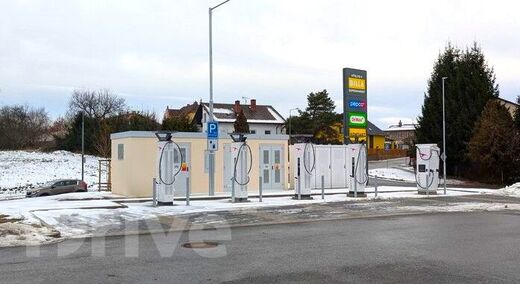 IONITY (CZ), dálnice D10, exit 71 Turnov, ul. Průmyslová, Billa