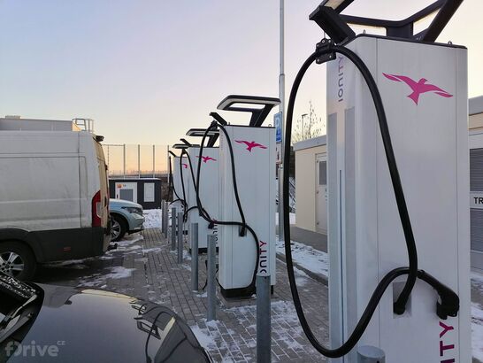 IONITY (CZ), dálnice D10, exit 71 Turnov, ul. Průmyslová, Billa