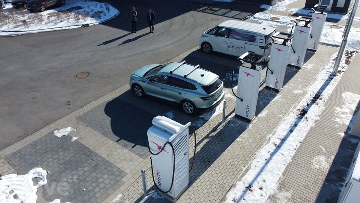 IONITY (CZ), dálnice D10, exit 71 Turnov, ul. Průmyslová, Billa