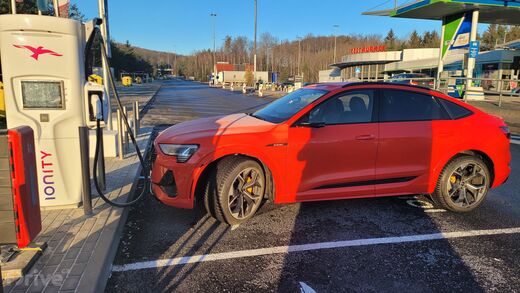 Ionity, OMV D1 Pávov, směr Praha