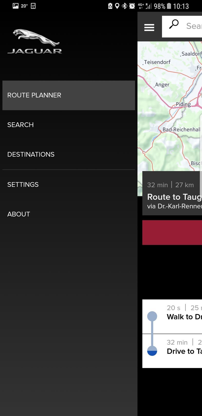 Jaguar F-PACE aplikace