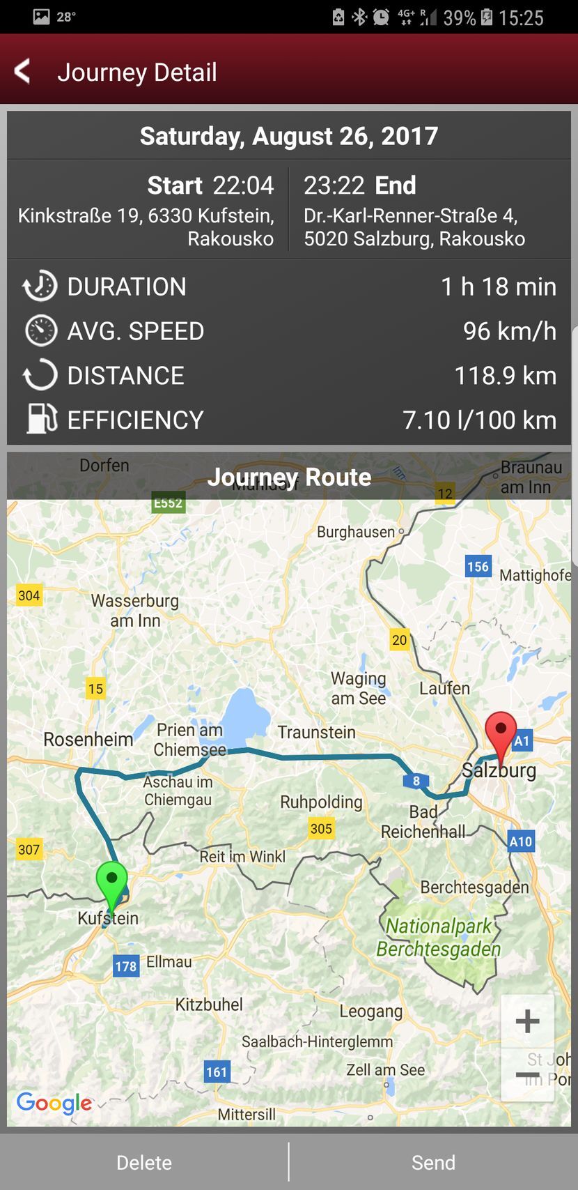 Jaguar F-PACE aplikace