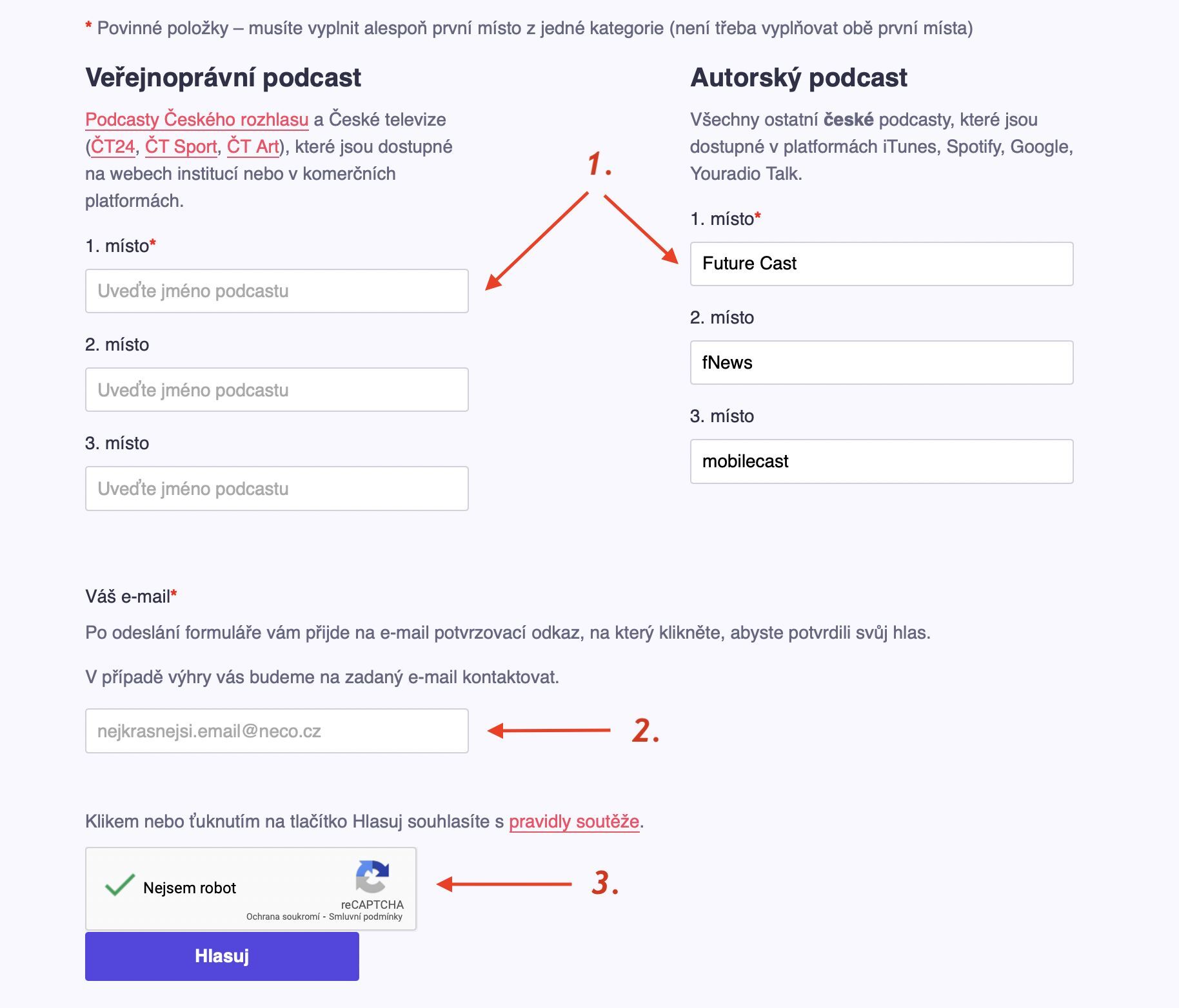 Jak můžete podpořit Future Cast a fNews v anketě Podcast roku