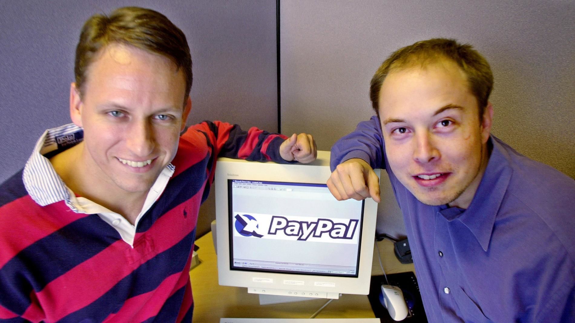 Jeden ze zakladatelů PayPalu Elon Musk (vpravo)