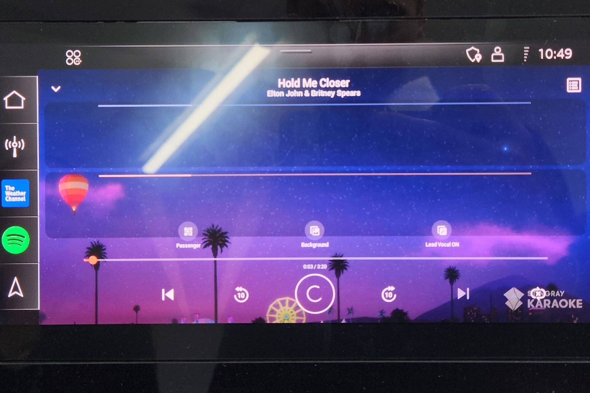 Karaoke aplikace v Audi