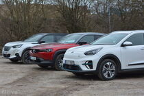 Kia e-Niro, Mazda MX-30 a Peugeot e-2008