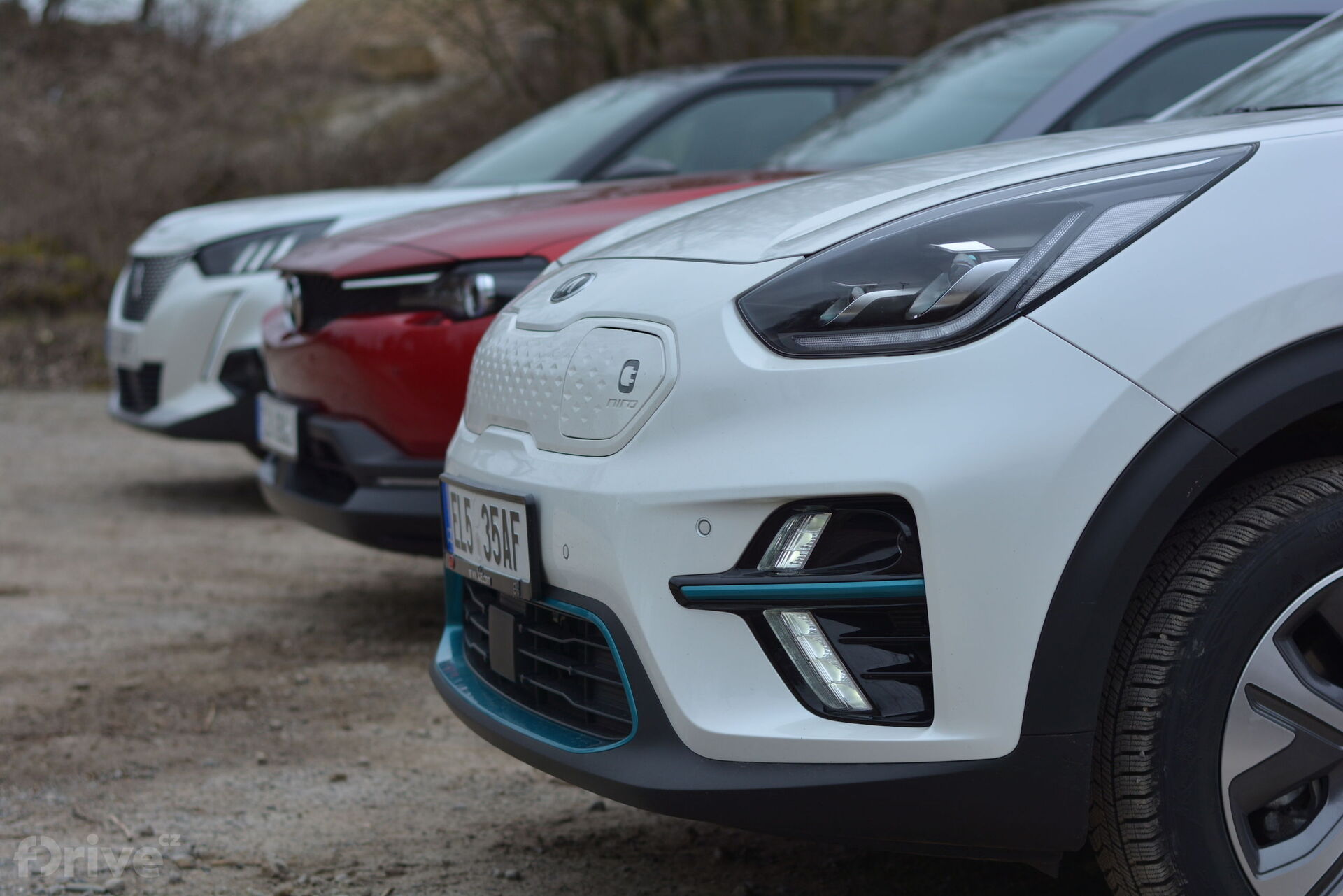 Kia e-Niro, Mazda MX-30 a Peugeot e-2008