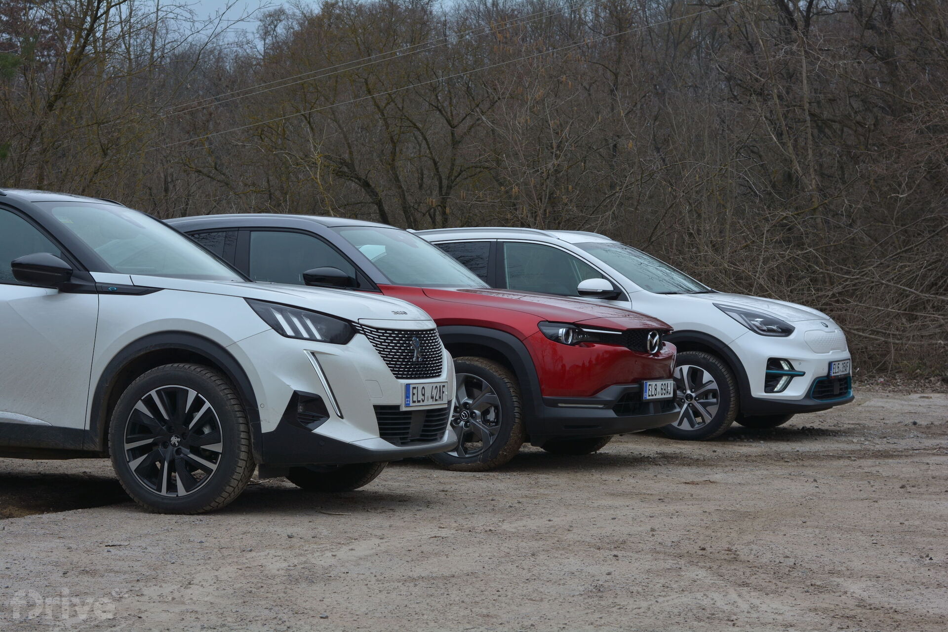 Kia e-Niro, Mazda MX-30 a Peugeot e-2008