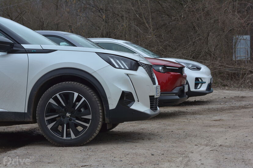Kia e-Niro, Mazda MX-30 a Peugeot e-2008