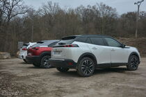 Kia e-Niro, Mazda MX-30 a Peugeot e-2008