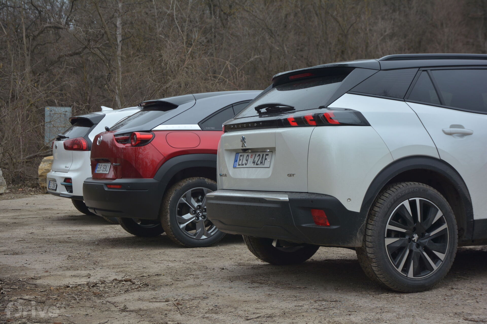 Kia e-Niro, Mazda MX-30 a Peugeot e-2008