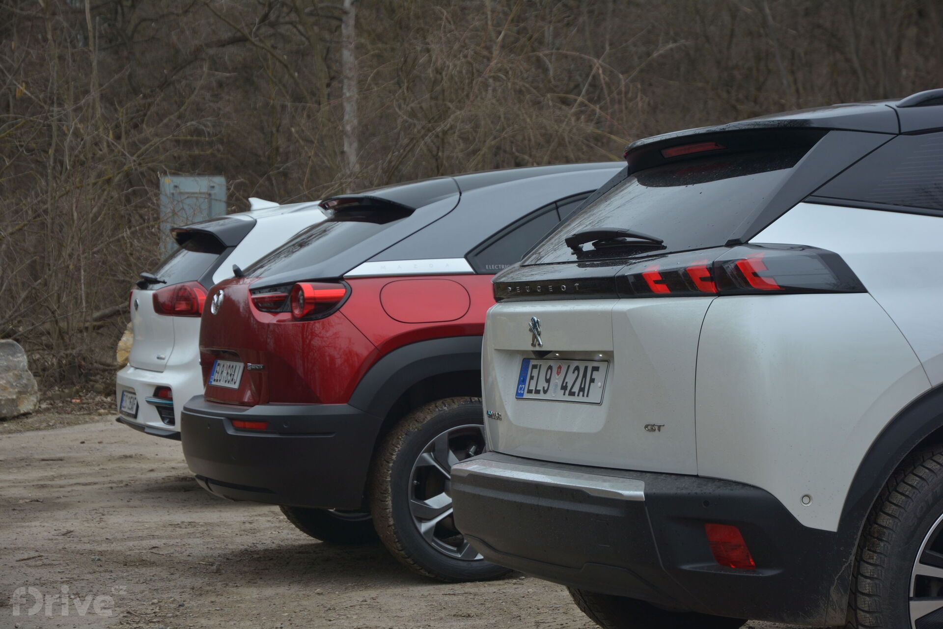 Kia e-Niro, Mazda MX-30 a Peugeot e-2008