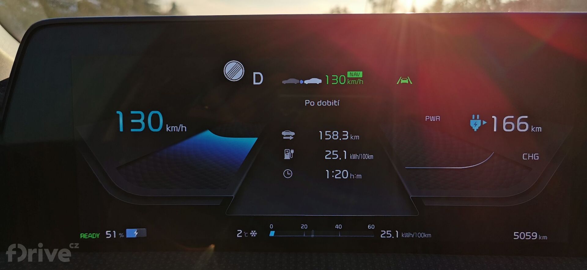 Kia EV6 Earth Long Range - test dálničního dojezdu