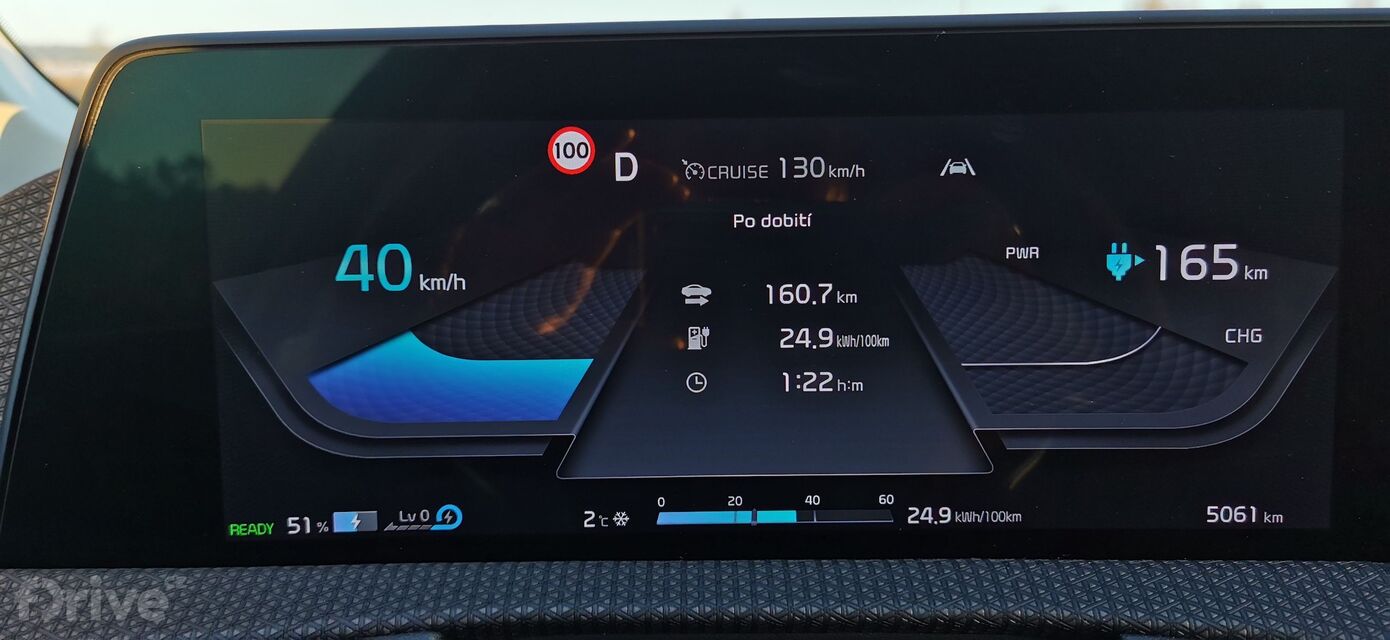 Kia EV6 Earth Long Range - test dálničního dojezdu
