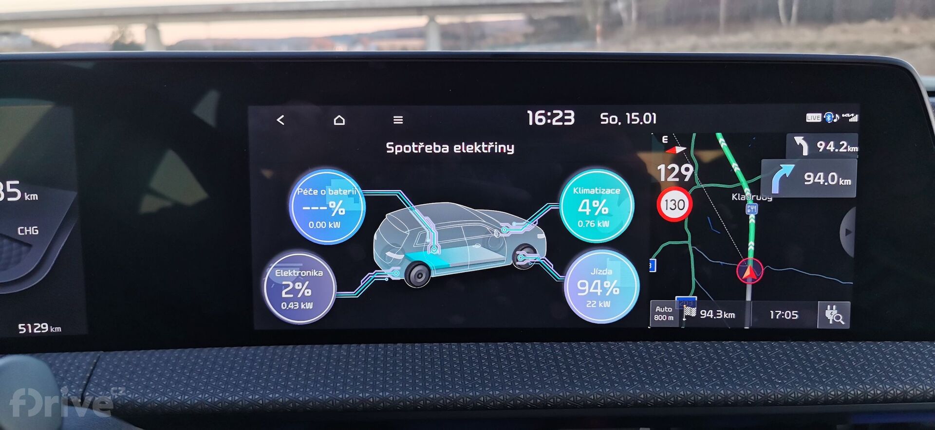 Kia EV6 Earth Long Range - test dálničního dojezdu