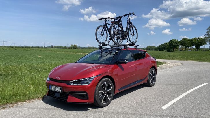 Kia EV6 s jízdními koly