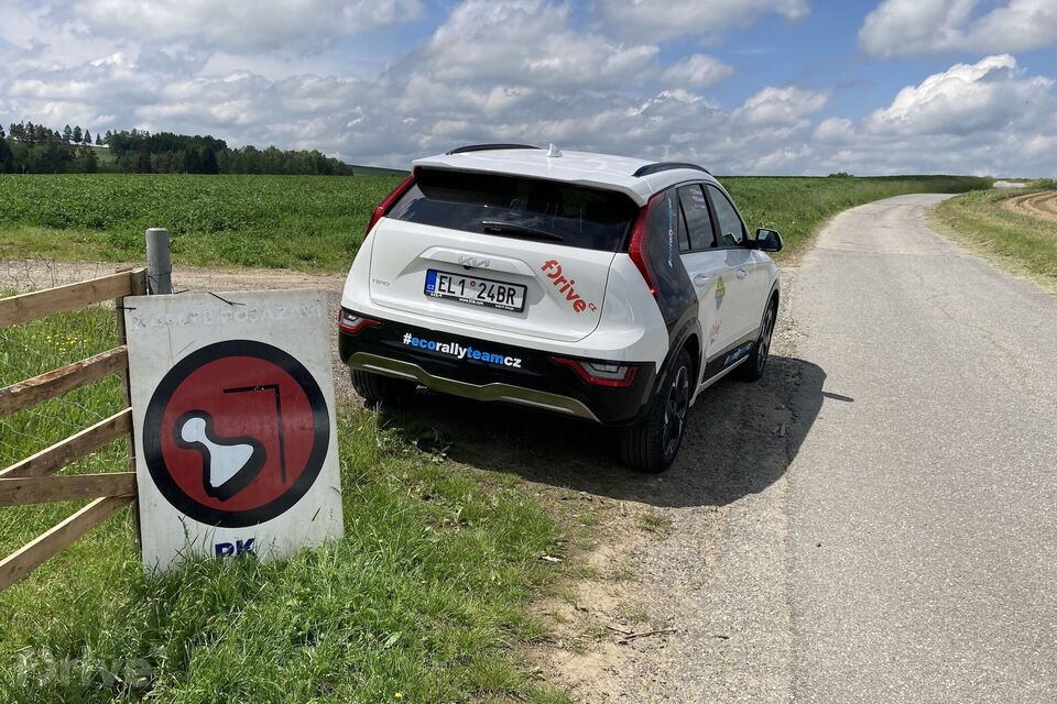 Kia Niro EV během EcoRace 2024
