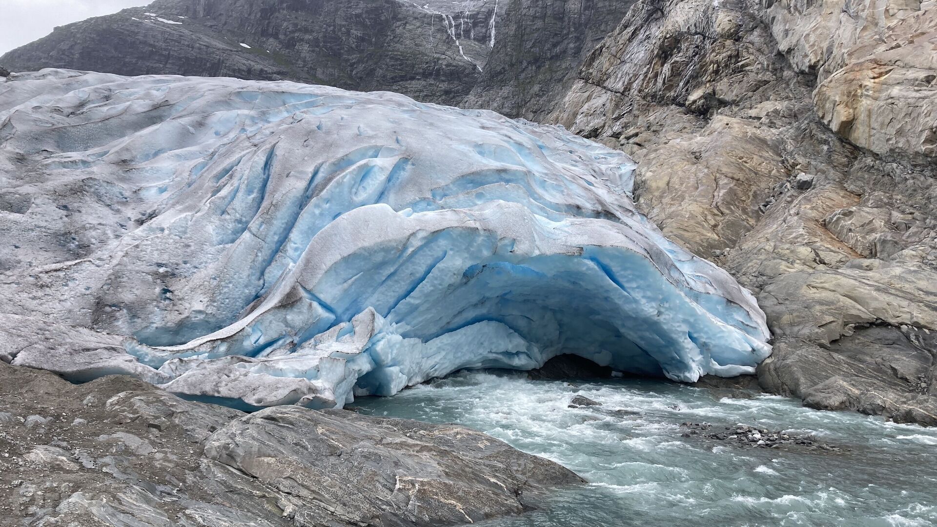 Ledovec Jostedalsbreen, splaz Nigardsbreen